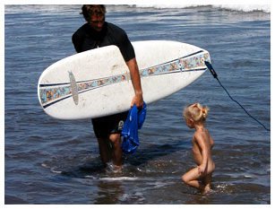 Surf camp toddler