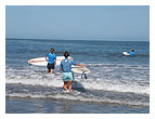 Troncones surf camp paddle out