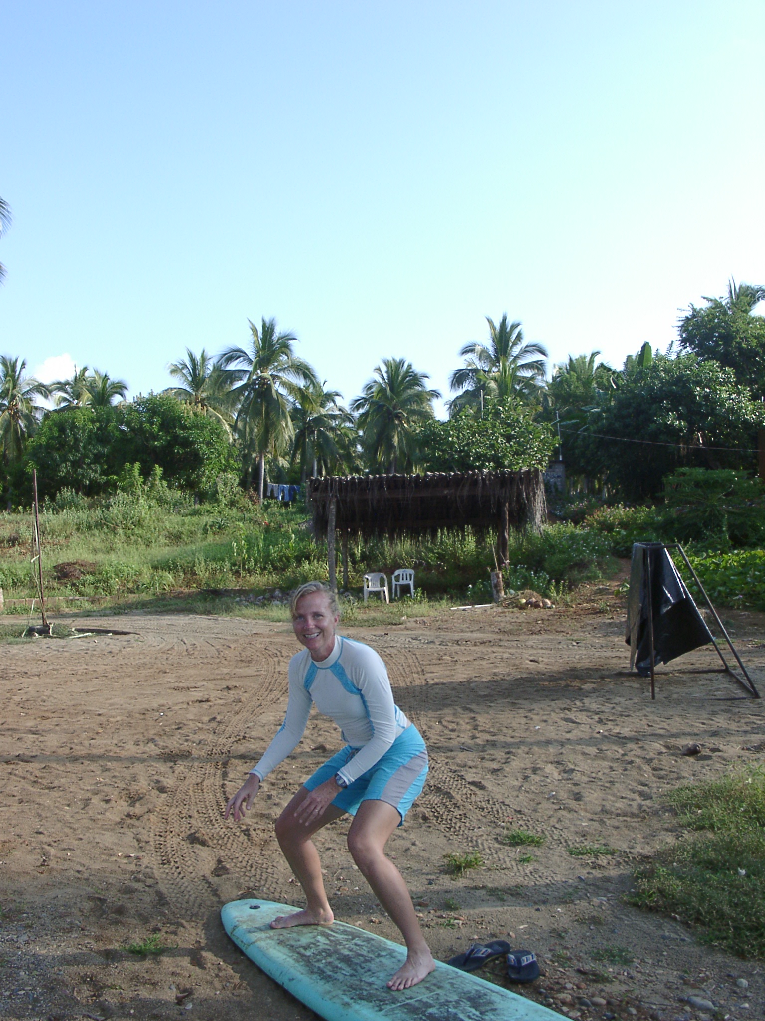 Troncones surf camp land lesson